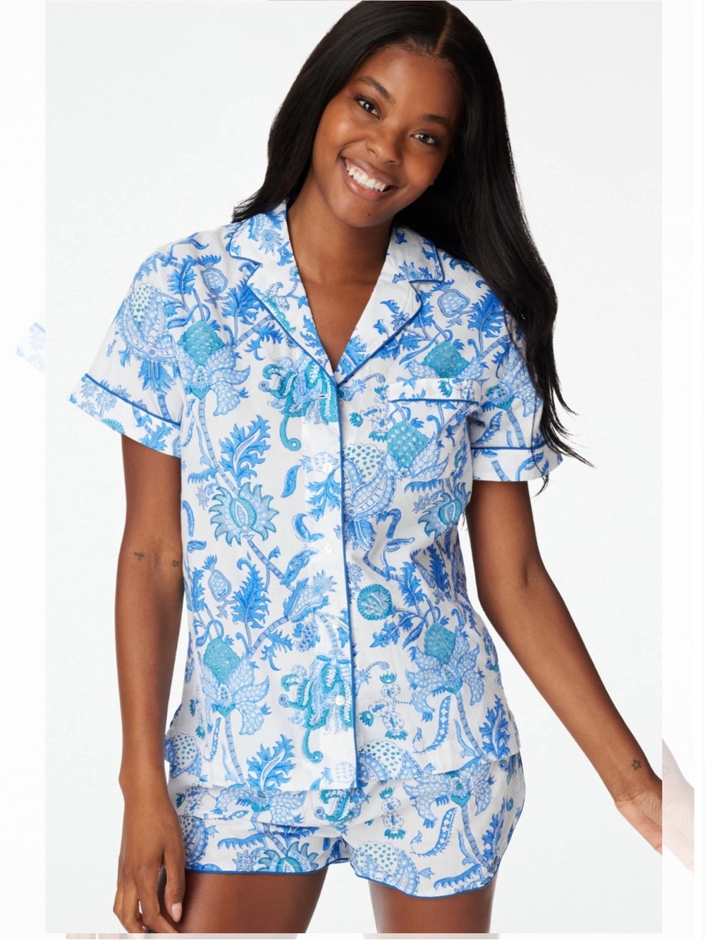 Roller Rabbit Cotton Cambric Amanda Lulu PJ Short Set
